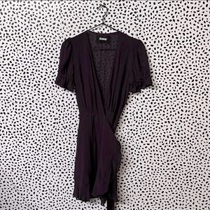 COPY - NWT Reformation Purple Wrap Mini Dress
